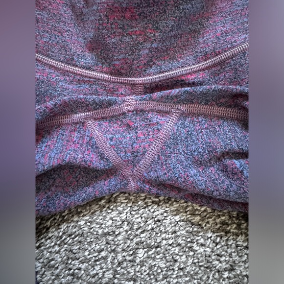 IVIVVA Rhythmic Tight Leggings Electric Tweed Pow Pink Purple Size 12 Girls - Picture 2 of 7